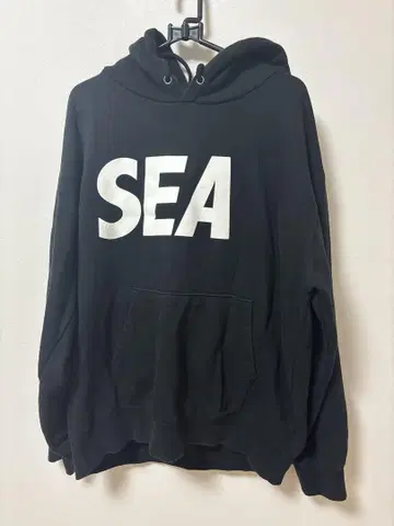 WIND AND SEA 블랙 후드티 WDS-SEA-03