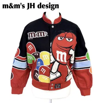 새상품급 ] m&m's JH design 레이싱 자켓 L 빨검 마블