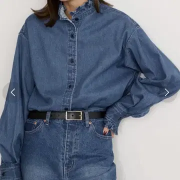 저널 스탠다드 리룸 데님 프릴 셔츠
