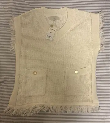 BEAMS 베스트 화이트 프리 사이즈