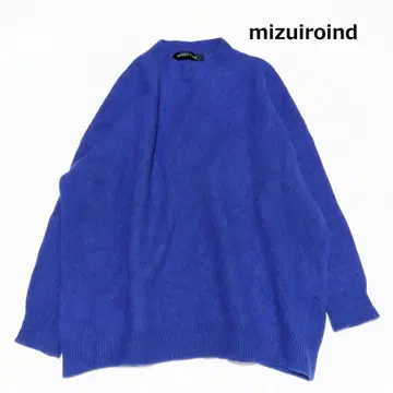 22년 AW 미즈이로 인드 울 100 크루넥 와이드 풀오버