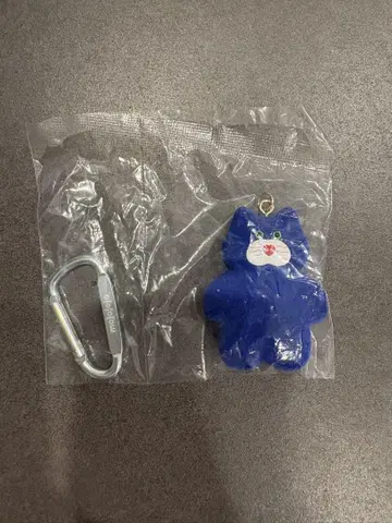 mojojojo 카라비너 부착 마스코트 파랑 고양이 nicky