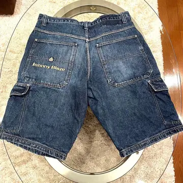 레어 조니 블레이즈 하프 팬츠 데님 36