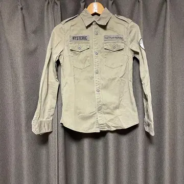 HYSTERIC GLAMOUR 밀리터리 셔츠 베이지