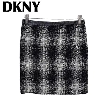 [ 새상품급 ] DKNY 타이트 미니 스커트 4 블랙 x 화이트