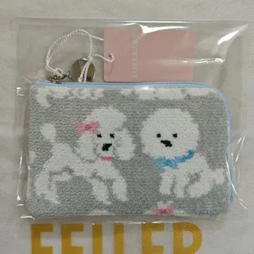 페이러 미사용 새상품 모프모프 원찬 L자 파우치 실버 그레이