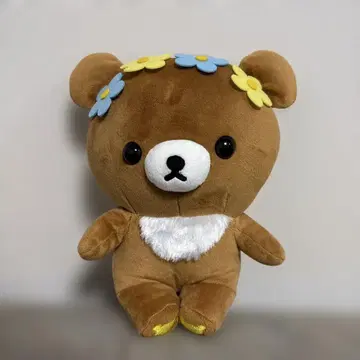 코리락쿠마 meets 차이로코구마 앉은 봉제 인형