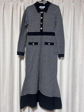 Buckingham Houndstooth Knit Dress