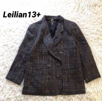 새상품급 레리안 [ 13+ ] 트위드 테일러드 자켓 더블 버튼 빅 사이즈