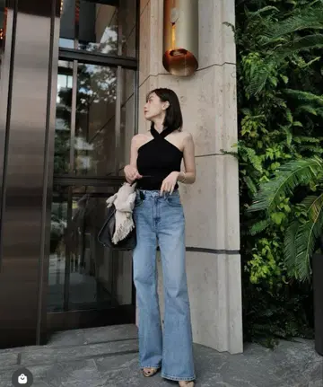 anuans 와이드 레그 데님