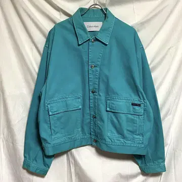 00s Calvin Klein 데님 자켓 블루종 스카이블루 구제 의류 L