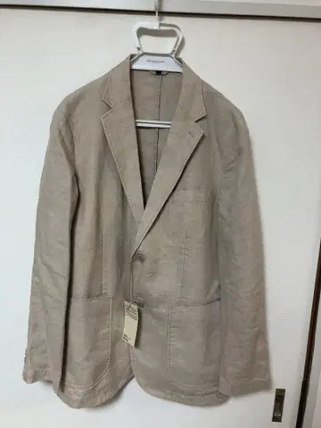 [ 새상품 ] 무인양품 린넨 100% 테일러드 자켓 XL 베이지