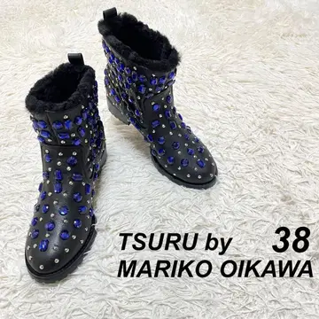 [ 미사용 ] TSURU by MARIKO OIKAWA 보아 부츠 스터드