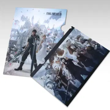 FF15 스퀘니 카페 한정판 클리어 파일 세트 2매입