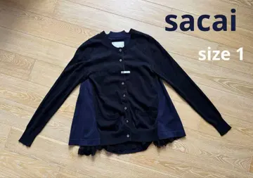 sacai 블랙 가디건