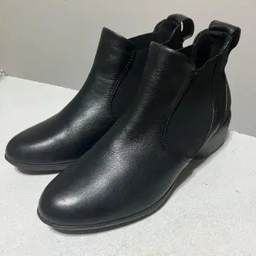 핏핏 사이드 고어 부츠 가죽 블랙 23.5cm