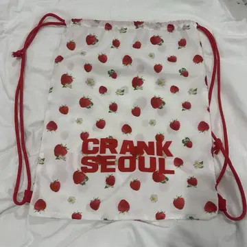 CRANK SEOUL 이치고 패턴 드로우 스트링 백
