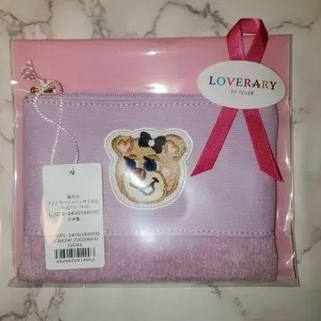 새상품 페이러 LOVERARY 올드 테디걸 와펜 파우치