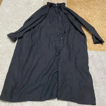 nest Robe 블랙 롱 셔츠 원피스