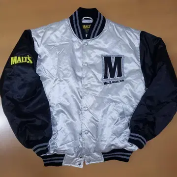 90s MALT'S 바시티 자켓 베이스볼 바시티 자켓 M 자수 로고