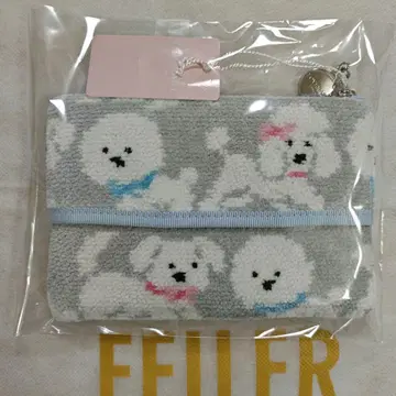 페이러 미사용 새상품 모후모후 완찬 티슈 파우치 실버 그레이