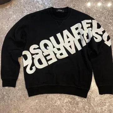 DSQUARED2 디스퀘어드 거울 로고 블랙 트레이닝복 M