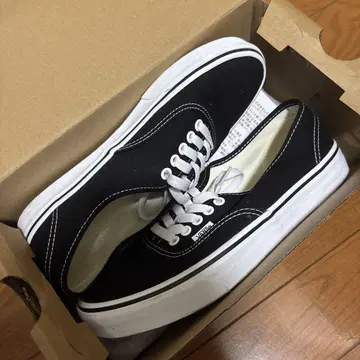 VANS 오센틱 25.5cm 블랙