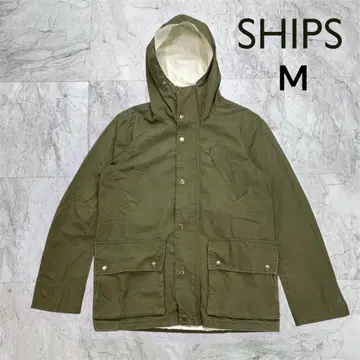쉽스 마운틴 파카 남성용 M 카키 포켓 자켓 코튼