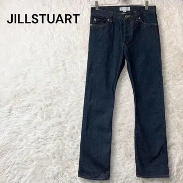 JILLSTUART 부츠컷 데님 팬츠 버튼 플라이 인디고 M