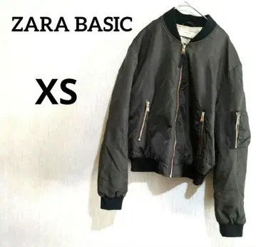 새상품급 ZARA BASIC 봄버 자켓 [ XS ] 카키