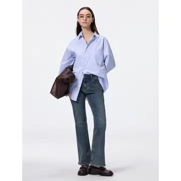 GU 슬림 플레어 청바지