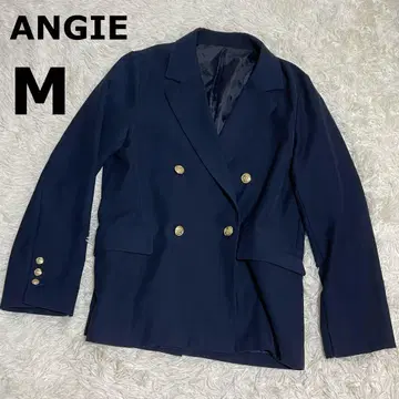 [레어] 앙제 ANGIE 골드 버튼 블레이저 자켓 더블 네이비 블레이저