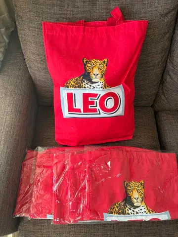 [ 미개봉 ] LEO 맥주 토트백 태국 기념품 6개 세트