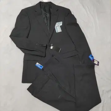 새상품 슬림 다크 그레이 스트라이프 비즈니스 정장 워셔블 수트