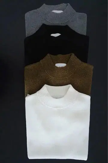CLANE(클라네) H/N RIB KNIT TOPS