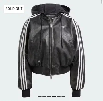 adidas ADILENIUM 빈티지 페이크 가죽 자켓
