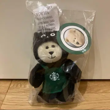 스벅 할로윈 2025 베어리스타 참 백참 Mini 검은 고양이 1