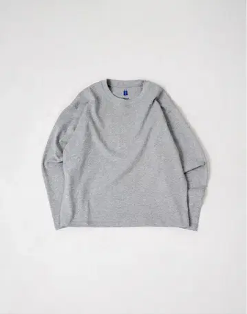 BONBON 박스 롱 슬리브 T B5160 그레이