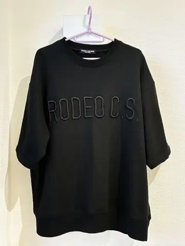 로데오 크라운 트레이닝복 상의 블랙 로고 L~XL 사이즈
