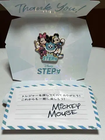 Disney STEP 미키 미니 핀 배지