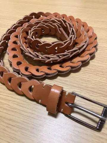 Llife LEATHER CHAIN BELT 브라운