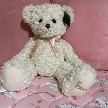Harrods 크림색 봉제 인형