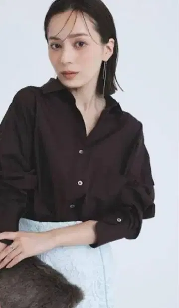 anuans 스탠다드 셔츠 브라운