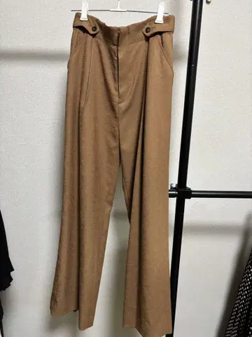Risley 브라운 와이드 팬츠