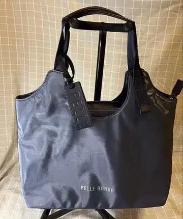 PELLE BORSA 네이비 토트백