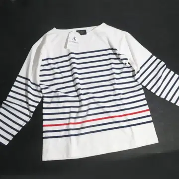 별주 LE MINOR/루미노아 SLOBE 별주 반팍 보더 화이트