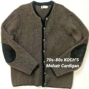 70s 80s KOCH'S 모헤어 가디건 XL