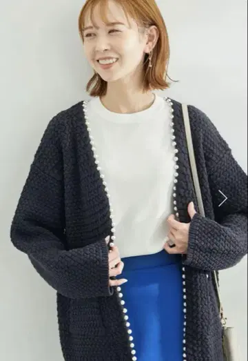 로페피크닉 emur 펄 가디건 새상품급