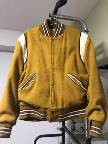 60s 테디 자켓 머스타드 색상