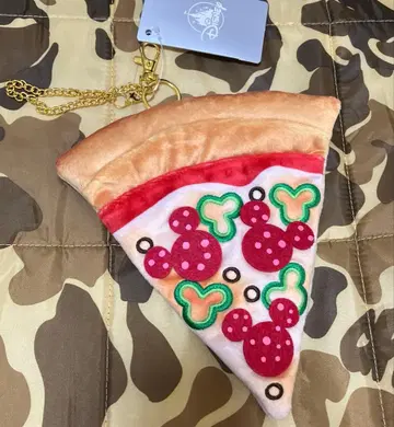 디즈니 미키 피자 포켓 키체인 봉제 인형 파우치